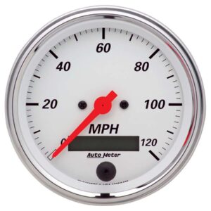 AUTOMETER 3-3/8in A/W Street Rod Speedo 1380