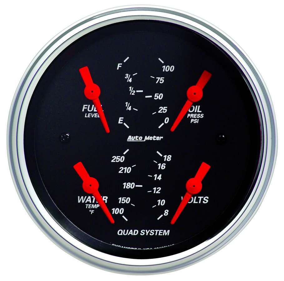 AUTOMETER 3-3/8in Quad Gauge 1412