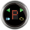 AUTOMETER 2-1/16 Gauge PRNDL+ Black Face Chrome Bezel 1460