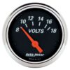 AUTOMETER 2-1/16 D/B Voltmeter Gauge 8-18 1483
