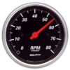 AUTOMETER 3-3/8in D/B Street Rod Tach 1490