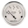 AUTOMETER Old Tyme White 2 1/16in Fuel 240-33 OHMS 1606