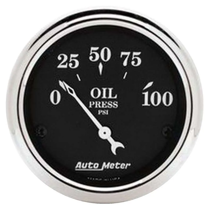 AUTOMETER 2-1/16 O/T/B Oil Press. Gauge 1727