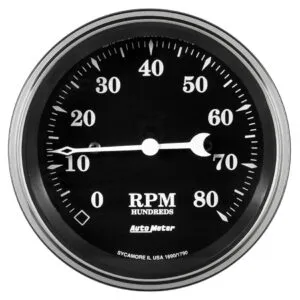 AUTOMETER 3-3/8 Tachometer 8000 RPM Old Tyme In-Dash 1790