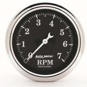 AUTOMETER Gauge Tachometer 2 1/16i n 7k RPM In-Dash Black B 1797