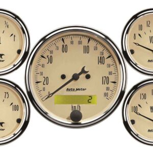 AUTOMETER A/B 5pc. Gauge Kit w/ Elec. Speedo - Metric 1809-M