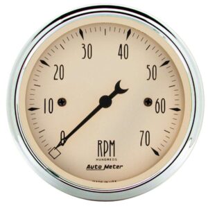 AUTOMETER G/O 3-1/8in 7000RPM Tach 1898