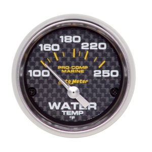 AUTOMETER 2-1/16 Water Temp Gauge 100-250F C/F Marine 200762-40