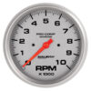 AUTOMETER 5in U/L Tachometer Gauge 10000 RPM Silver 200801-33