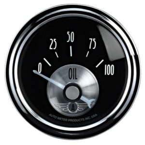 AUTOMETER 2-1/16 B/D Oil Pressure Gauge 0-100psi 2028