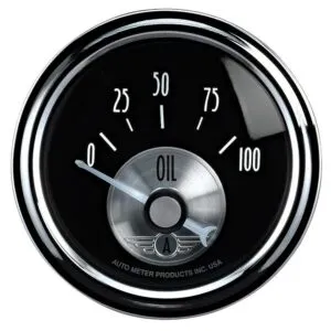 AUTOMETER 2-1/16 B/D Oil Pressure Gauge 0-100psi 2028