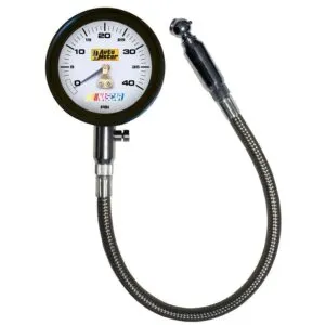 AUTOMETER Tire Pressure Gauge 0-40 PSI Analog w/Bleed Valve 2162
