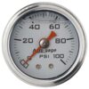 AUTOMETER 1-1/2in Pressure Gauge 0-100psi- White 2177