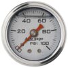 AUTOMETER 1-1/2in Pressure Gauge - 0-100psi - Silver Face 2180