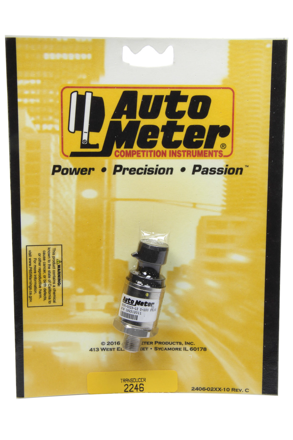 AUTOMETER Fuel Pressure Sender - Full Sweep 2246