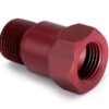 AUTOMETER 3/8in Npt Aluminum Temp. Adapter Fitting - Red 2272