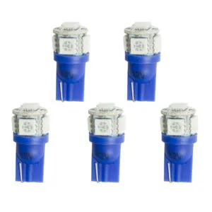 AUTOMETER Replacement LED Bulbs T3 Wedge Blue (5pk) 3286-K