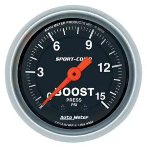 AUTOMETER 2-1/16 S/C  Boost  Gauge 0-15 PSI 3302