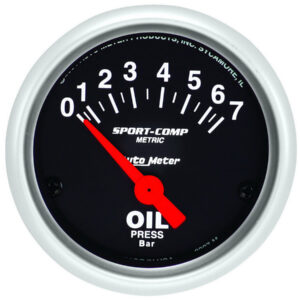 AUTOMETER 2-1/16 Mini S/C Oil Pressure Gauge - Metric 3327-M
