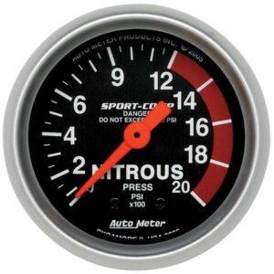 AUTOMETER 2-1/16in Sport Comp NOS Pressure Gauge 3328