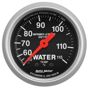 AUTOMETER 2-5/8 S/C Water Temp Gauge - Metric 3332-M