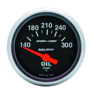 AUTOMETER 2-1/16in S/C Oil Temp. Gauge 140-300 3348