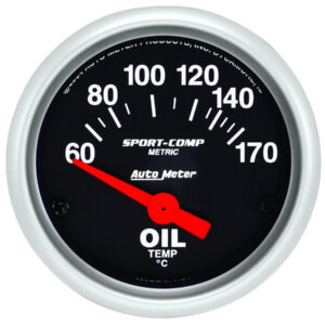 AUTOMETER 2-1/16 S/C Oil Temp. Gauge 60-170c 3348-M