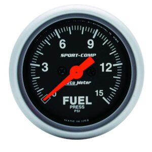 AUTOMETER Sport Comp 2 1/16in Fuel 0-15 PSI Elec. 3361
