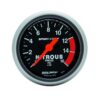 AUTOMETER 2-1/16in S/C Nitrous Press. Gauge 0-1600psi 3374