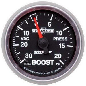 AUTOMETER 2-1/16in S/C II Boost Gauge 30inhg/20psi 3607