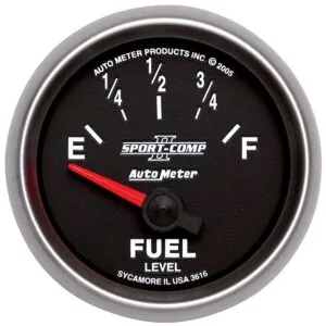 AUTOMETER 2-1/16in S/C II Fuel Level Gauge 240-33ohms 3616