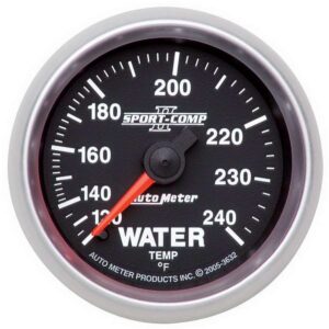 AUTOMETER 2-1/16in S/C II Water Temp. Gauge 120-240 3632
