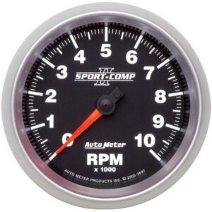 AUTOMETER 3-3/8in S/C II In-Dash Tach 3697