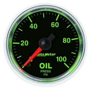 AUTOMETER 2-1/16 GS Oil Pressure Gauge - 0-100psi 3821