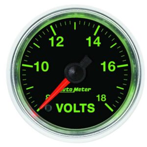 AUTOMETER 2-1/16 GS Voltmeter Gauge - 8-18 3891