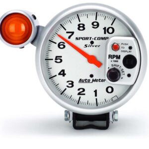 AUTOMETER 5in 10000 Rpm Silver Tac 3911