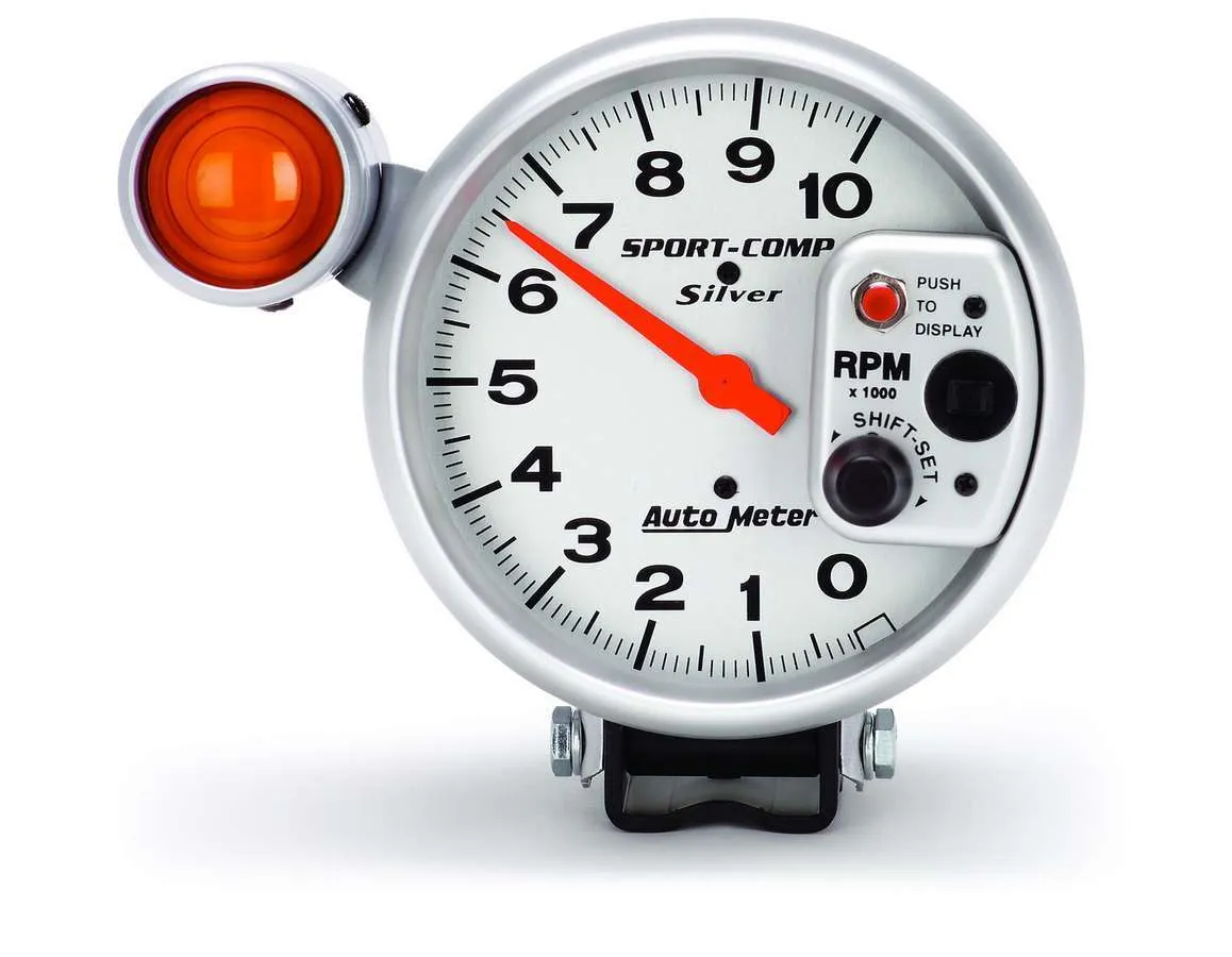 AUTOMETER 5in 10000 Rpm Silver Tac 3911