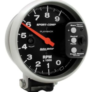 AUTOMETER 5in S/C 9000 RPM Playback Tach 3966