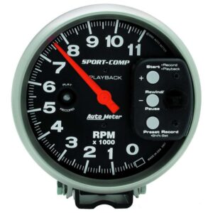 AUTOMETER 5in S/C 11000 RPM Playback Tach 3967