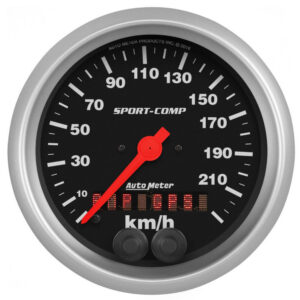 AUTOMETER Speedometer 3-3/8in 225KM/H Sport-Comp 3982-M