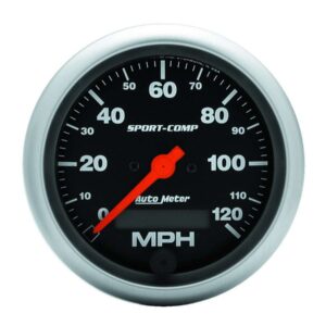 AUTOMETER 3-3/8in Sport Comp. Elec. 120MPH Speedometer 3987