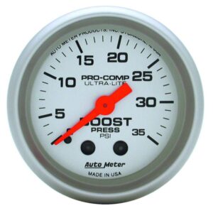 AUTOMETER 2-1/16in Ultra-Lite 0-35 Boost Gauge 4304