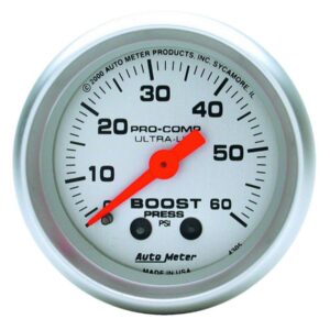 AUTOMETER 2-1/16in U/L Boost Gauge 0-60psi 4305