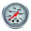 AUTOMETER 2-1/16in U/L Air Press. Gauge 0-150psi 4320