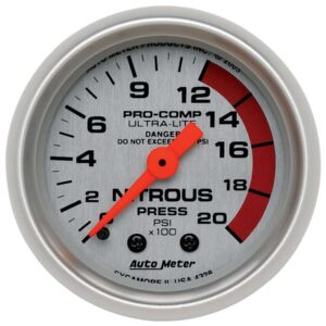 AUTOMETER 2-1/16in U/L NOS Pressure Gauge 0-2000psi 4328