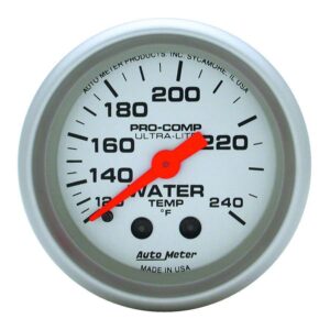 AUTOMETER 2-1/16in U/L Water Temp Gauge 120-240 4333