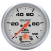 AUTOMETER 2-5/8in U/L Oil Pressure Gauge w/Peak & Warning 4452