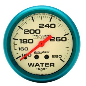 AUTOMETER 2-5/8 Ultra-Nite Water Temp Gauge 140-280 4531