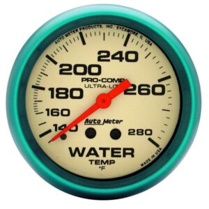 AUTOMETER 2-5/8 Ultra-Nite Water Temp Gauge 140-280 4535