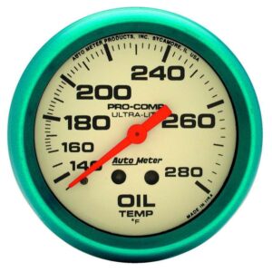 AUTOMETER 2-5/8 Ultra-Nite Oil Temp Gauge 140-280 4541